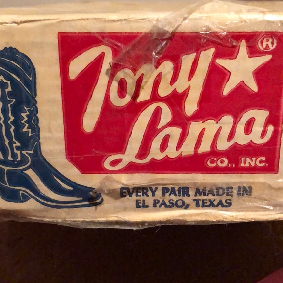 Tony Lama Boots. Color Cow Chocolate., - Picture 5 of 6